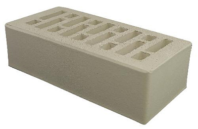 Картинка Кирпич - Облицовочный кирпич Облицовочный Одинарный : М-150 размером 120x250x65. Цвет серый, производство Строма кирпичный завод 